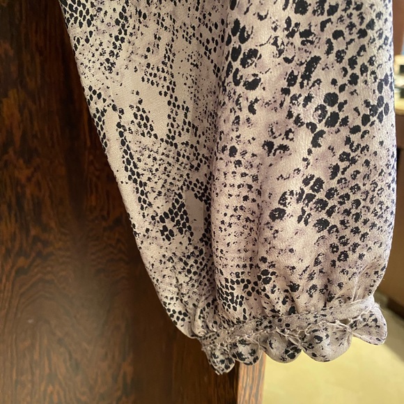 Rebecca Taylor Silk snake print blouse - Picture 5 of 11